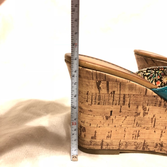 Arizona Jean Company Turquoise Floral Wedge - Picture 5 of 5